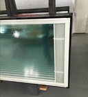 64"*22"size blinds between tempered glass 1" thickness Belt drive instead of rope